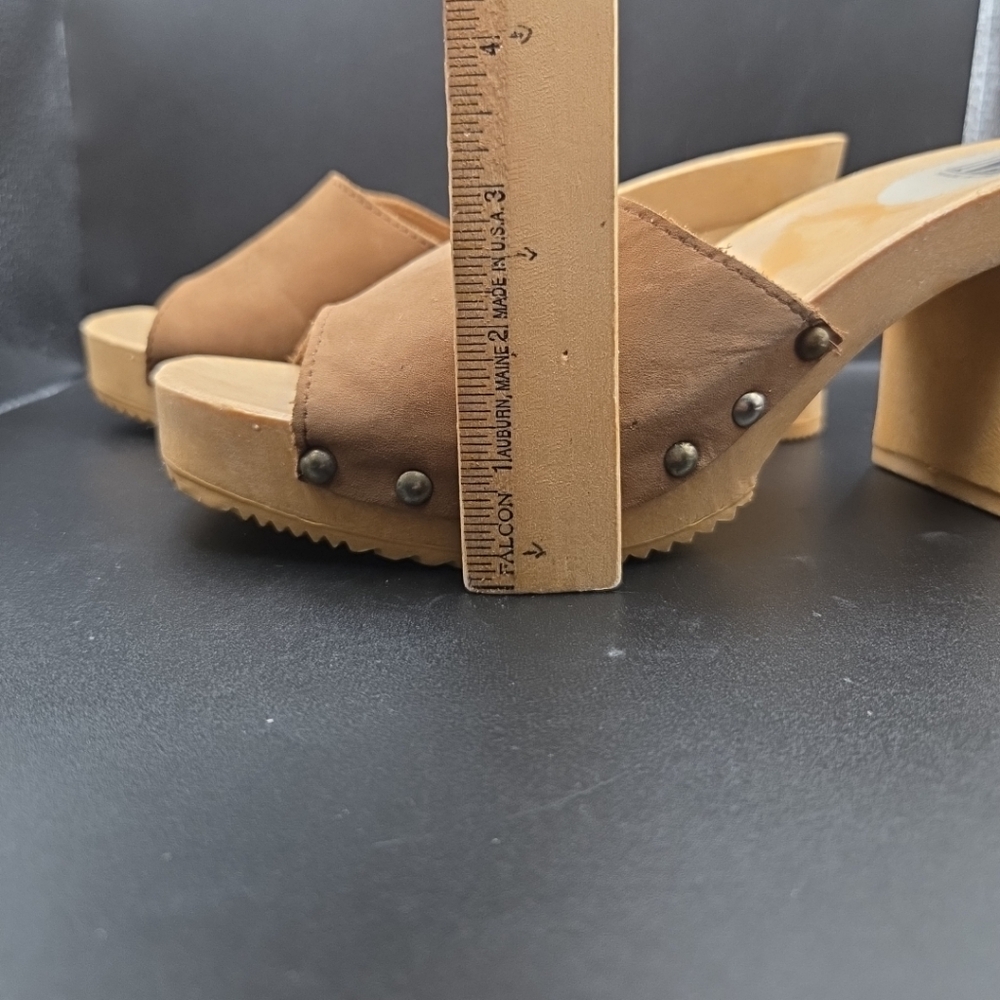 MB Brown Leather Women's Mules - Picture 8 of 16